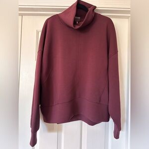 Calia Deep Maroon Knit Top